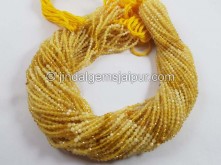 Yellow Opal Shaded Micro Cut Round Beads